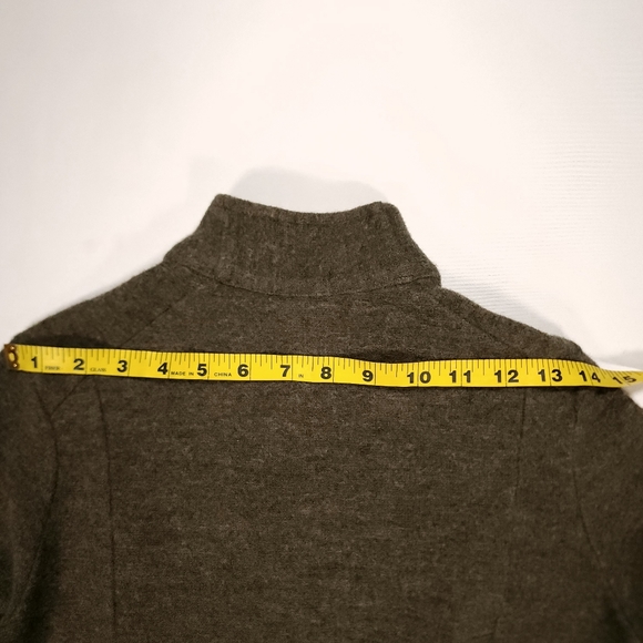 Ibex Backbay Merino Wool Tunic Jacket Womens Size XS Sweater Full Zip Green GUC! - Picture 14 of 16